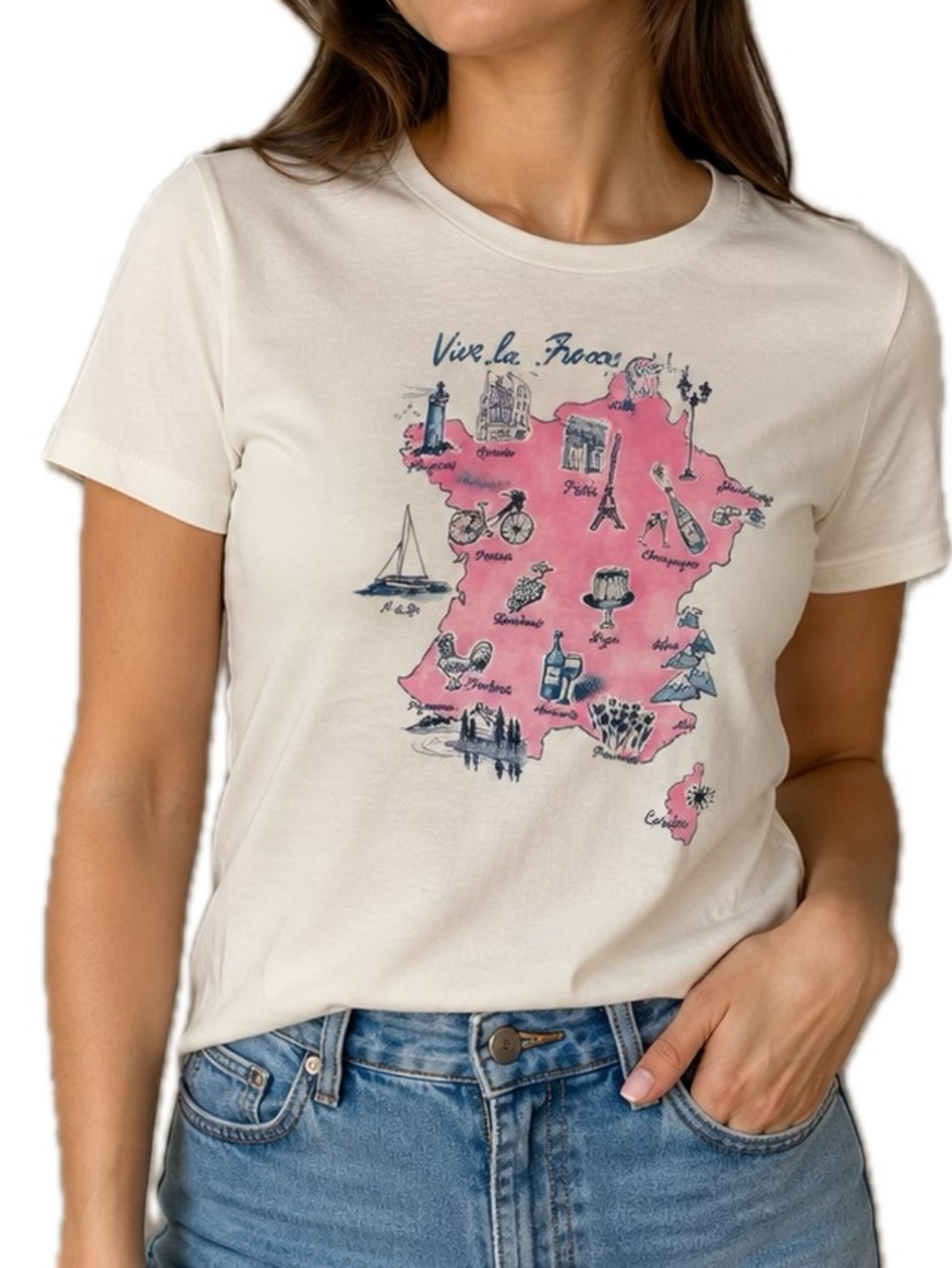 J. Crew Vive la France Graphic Collector Tee